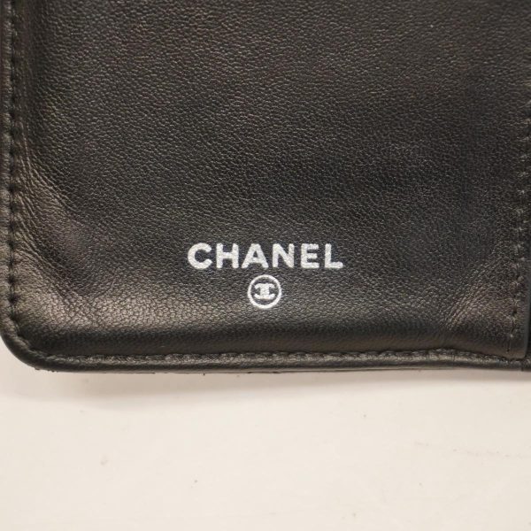 1240001037563 5 Chanel Long Wallet Matelasse Lambskin Black