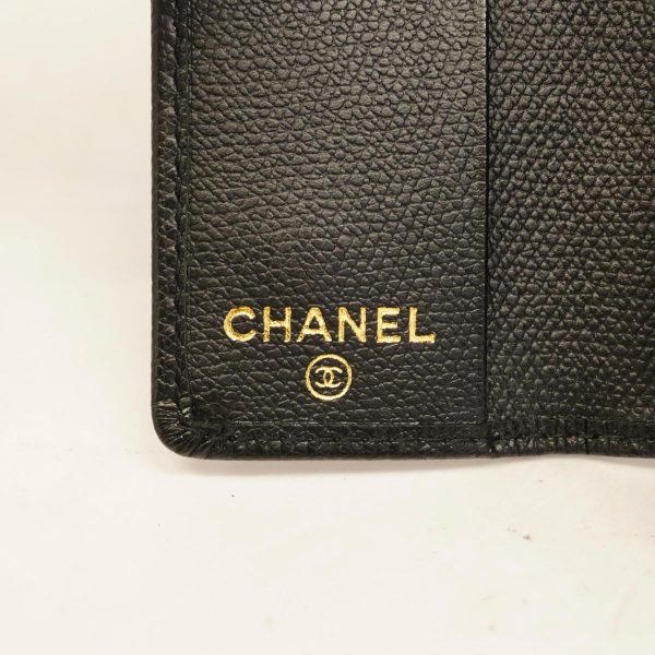 1240001037564 5 Chanel Key Case Coco Button Black Gold Hardware