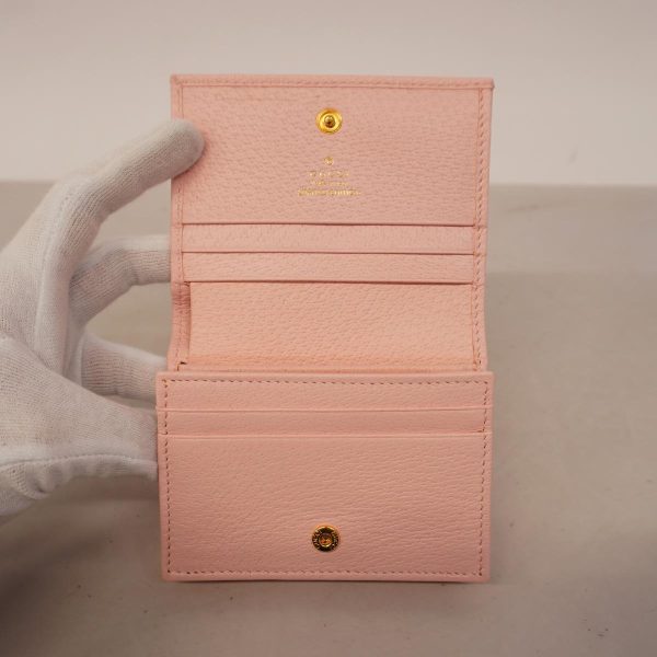 1240001037565 4 Gucci GG Marmont Flora Canvas Wallet Leather Pink