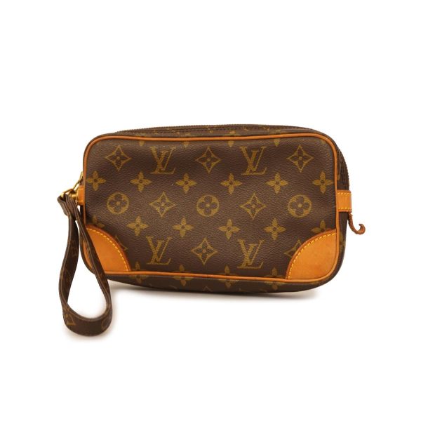 1240001037568 1 Louis Vuitton Clutch Bag Marly Dragonne PM Brown