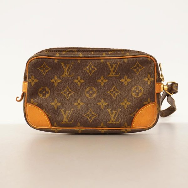 1240001037568 13 Louis Vuitton Clutch Bag Marly Dragonne PM Brown