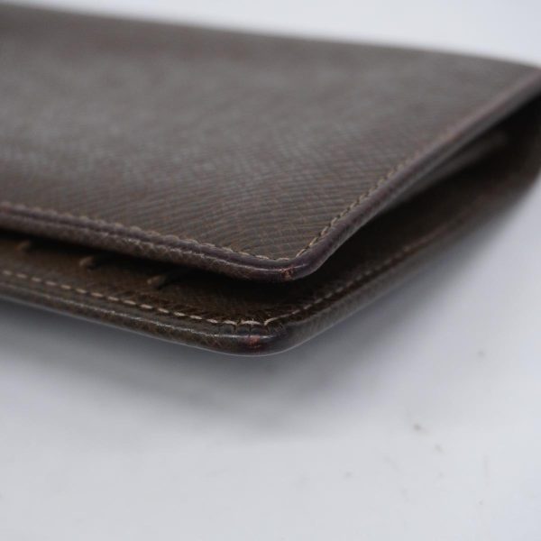 1240001037617 6 Louis Vuitton Long Wallet Taiga Brazza Grizzly