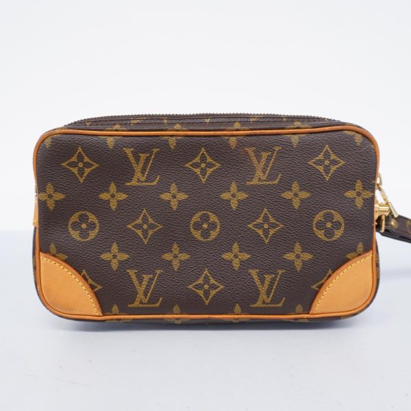 1240001037634 13 Louis Vuitton Clutch Bag Marly Dragonne PM Brown