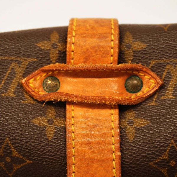 1240001037639 13 Louis Vuitton Shoulder Monogram Saumur 35 Brown