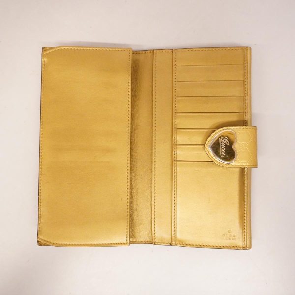 1240001037674 4 Gucci Long Wallet Micro Guccisima Enamel Gold