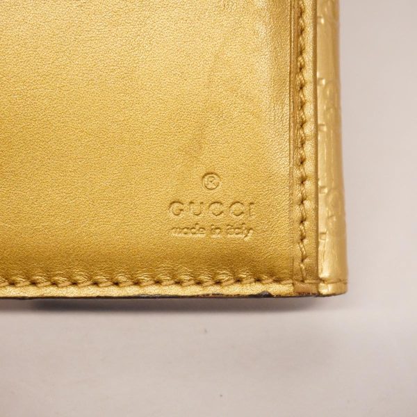 1240001037674 5 Gucci Long Wallet Micro Guccisima Enamel Gold