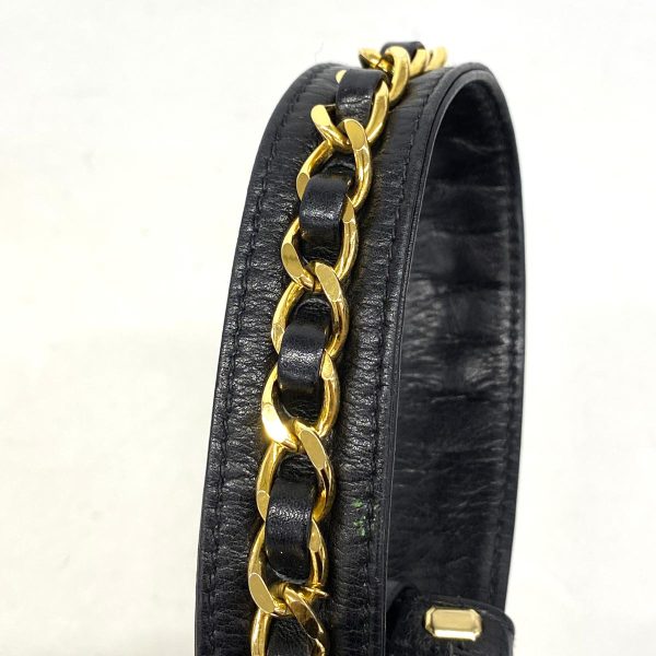 1240001037715 11 1 Chanel Waist Bag Matelasse Black Gold Hardware