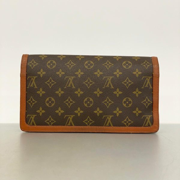 1240001037720 12 Louis Vuitton Clutch Bag Pochette Dame GM Brown