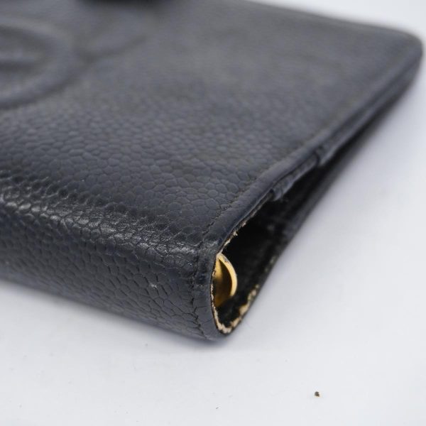 1240001037729 13 Chanel Notebook Cover Caviar Skin Black