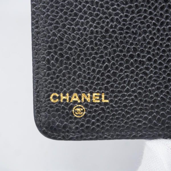 1240001037729 4 Chanel Notebook Cover Caviar Skin Black