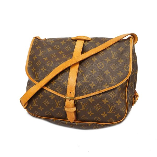 1240001037735 1 Louis Vuitton Shoulder Monogram Saumur 35 Brown