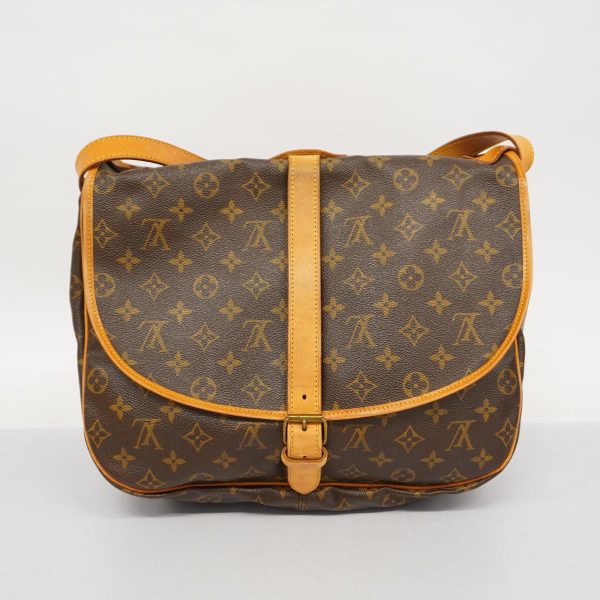 1240001037735 16 Louis Vuitton Shoulder Monogram Saumur 35 Brown