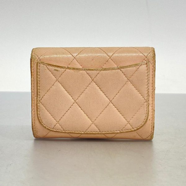 1240001037788 12 Chanel Coin Case Matelasse Lambskin Pink