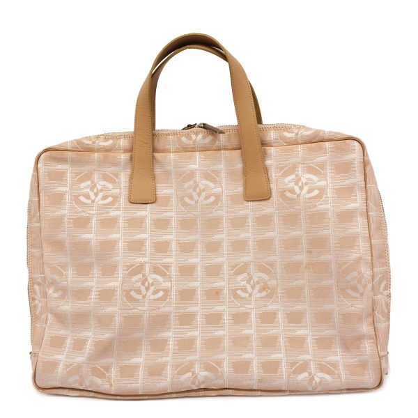 1240001037799 1 Chanel Tote Bag New Travel Nylon Beige