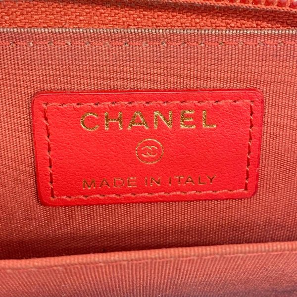 1240001037806 4 Chanel Coin Case Lambskin Red Gold Hardware