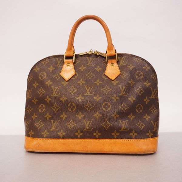 1240001037816 17 Louis Vuitton Handbag Monogram Alma Brown