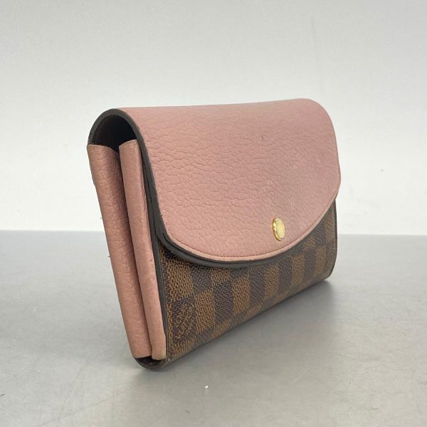 1240001037829 2 Louis Vuitton Long Wallet Normandy Sarah Magnolia