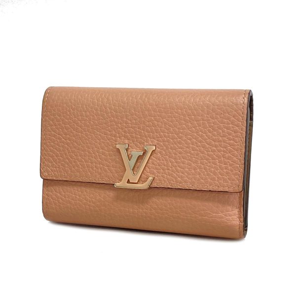 1240001037830 1 Louis Vuitton Wallet Capucines Compact Magnolia