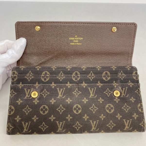 1240001037831 11 Louis Vuitton Long Wallet Portefeuille Sara Ebene