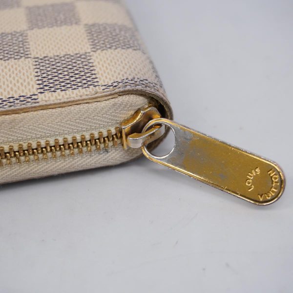 1240001037832 5 Louis Vuitton Long Wallet Damier Zippy White