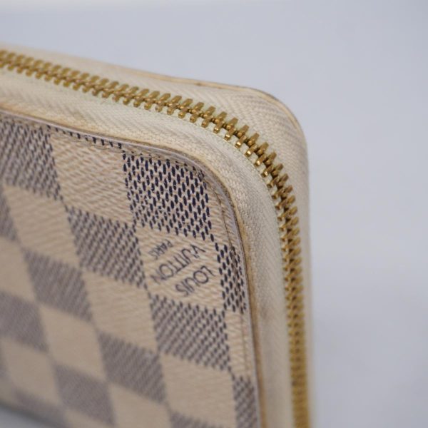 1240001037832 6 Louis Vuitton Long Wallet Damier Zippy White