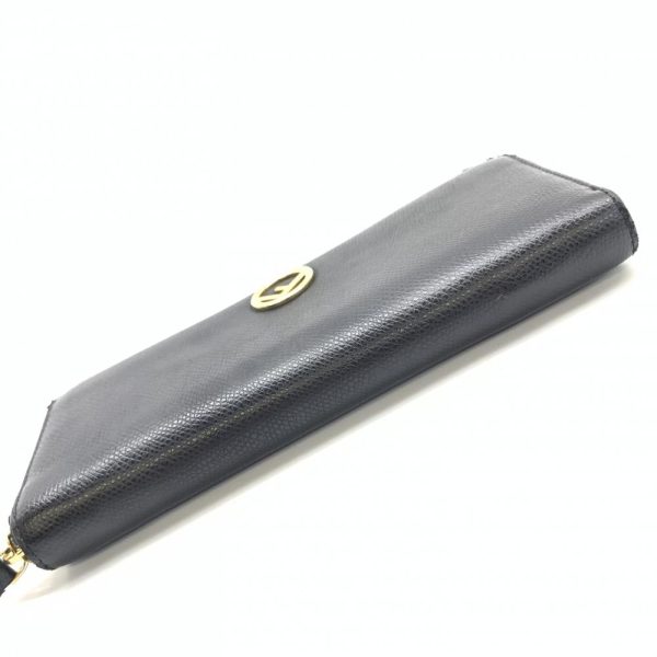 1240001037842 4 Fendi F Is Fendi Long Wallet Round Zipper Black