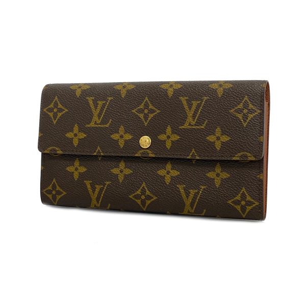 1240001037846 1 Louis Vuitton Long Wallet Porte Mone Credit Brown