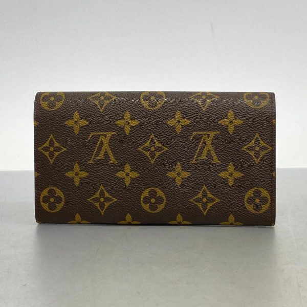 1240001037846 10 Louis Vuitton Long Wallet Porte Mone Credit Brown