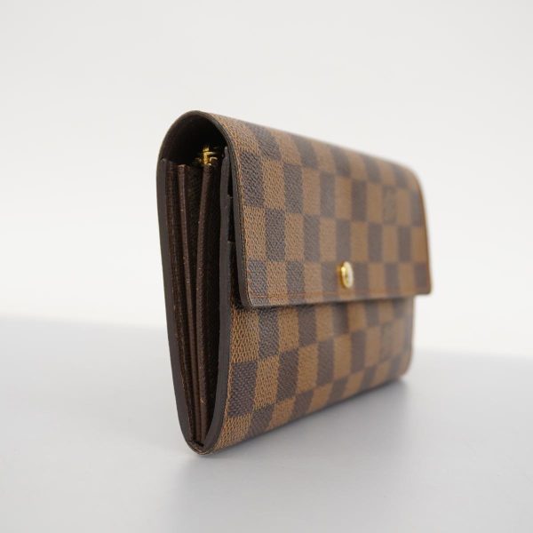 1240001037869 2 Louis Vuitton Long Wallet Portefeuille Sara Ebene