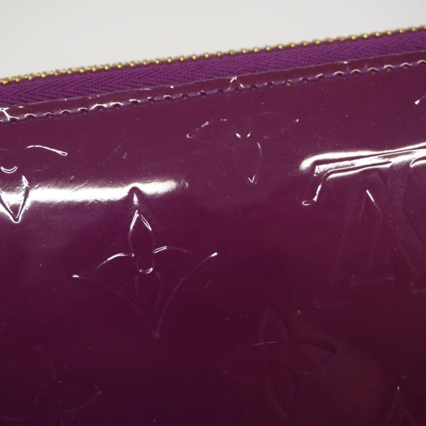 1240001037873 11 Louis Vuitton Long Wallet Vernis Zippy Amethyst