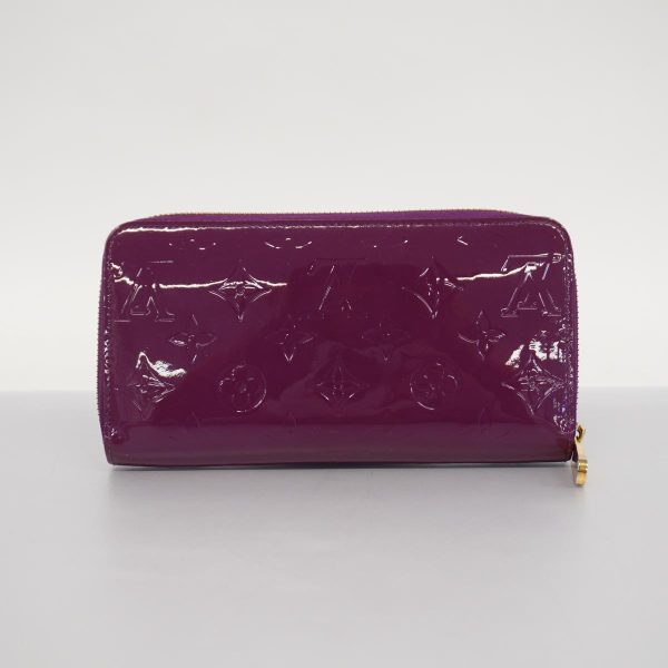 1240001037873 13 Louis Vuitton Long Wallet Vernis Zippy Amethyst