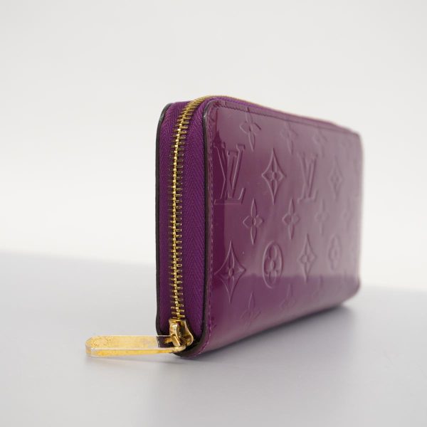 1240001037873 2 Louis Vuitton Long Wallet Vernis Zippy Amethyst