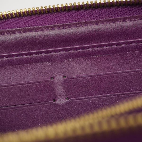 1240001037873 8 Louis Vuitton Long Wallet Vernis Zippy Amethyst