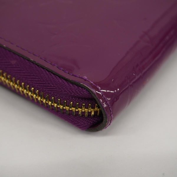 1240001037873 9 Louis Vuitton Long Wallet Vernis Zippy Amethyst