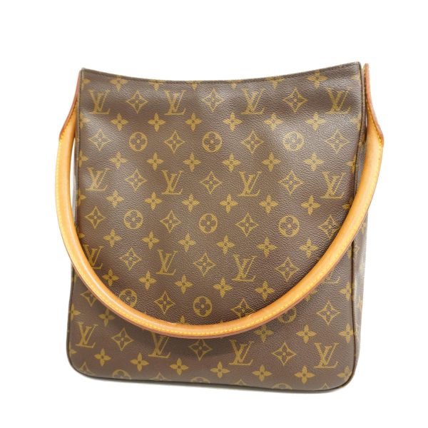 1240001037877 1 Louis Vuitton Shoulder Monogram Looping GM Brown