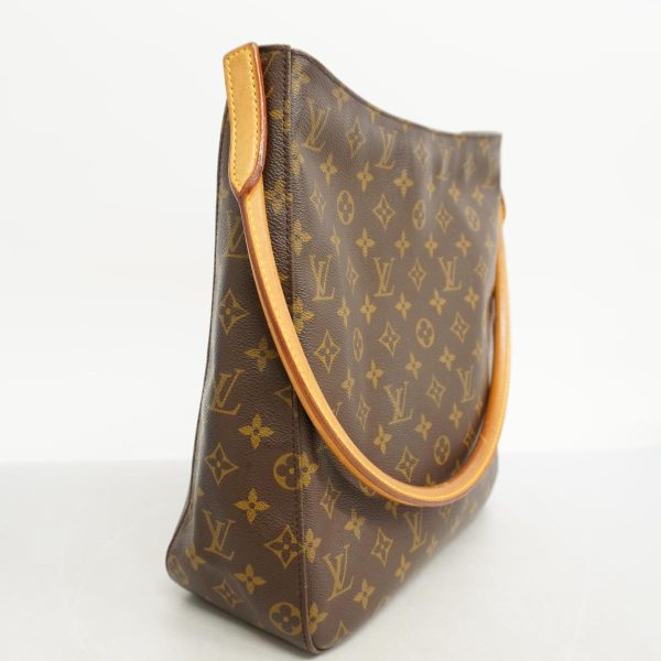 1240001037877 2 Louis Vuitton Shoulder Monogram Looping GM Brown