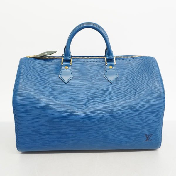 1240001037881 10 Louis Vuitton Handbag Epi Speedy 35 Toledo Blue