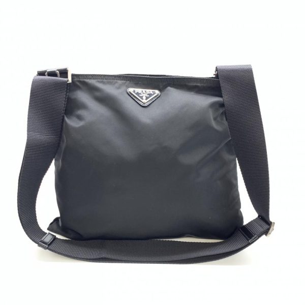 1240001037898 1 Prada Shoulder Bag Nylon Crossbody Black