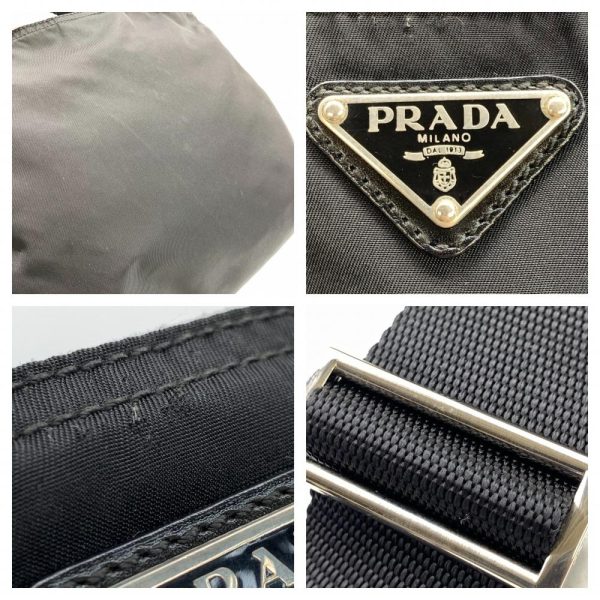 1240001037898 10 Prada Shoulder Bag Nylon Crossbody Black