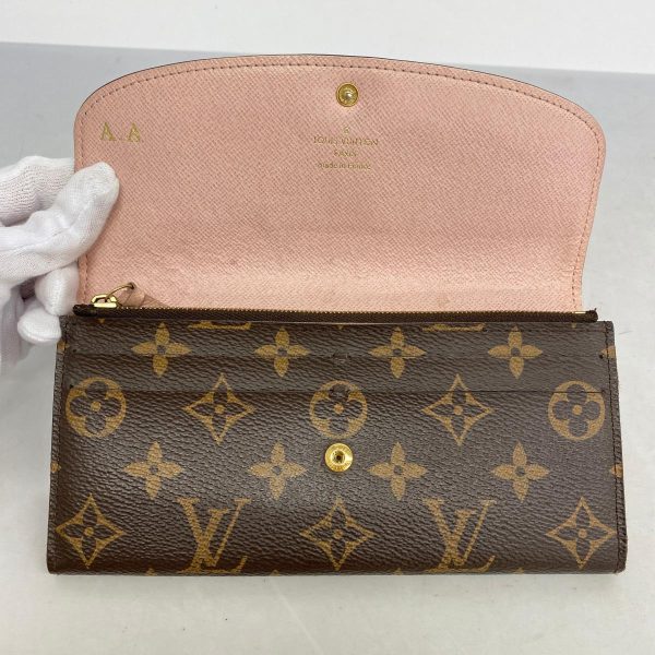 1240001037898 13 Louis Vuitton Wallet Emily Brown Rose Ballerine