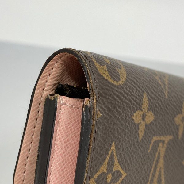 1240001037898 7 Louis Vuitton Wallet Emily Brown Rose Ballerine