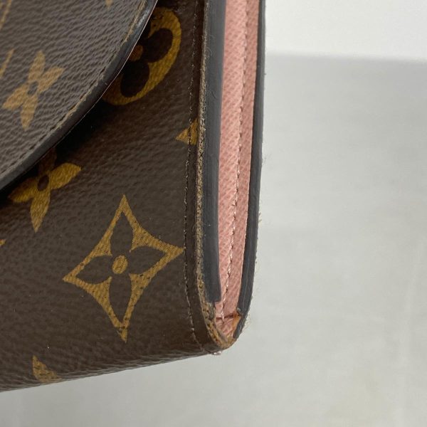 1240001037898 8 Louis Vuitton Wallet Emily Brown Rose Ballerine