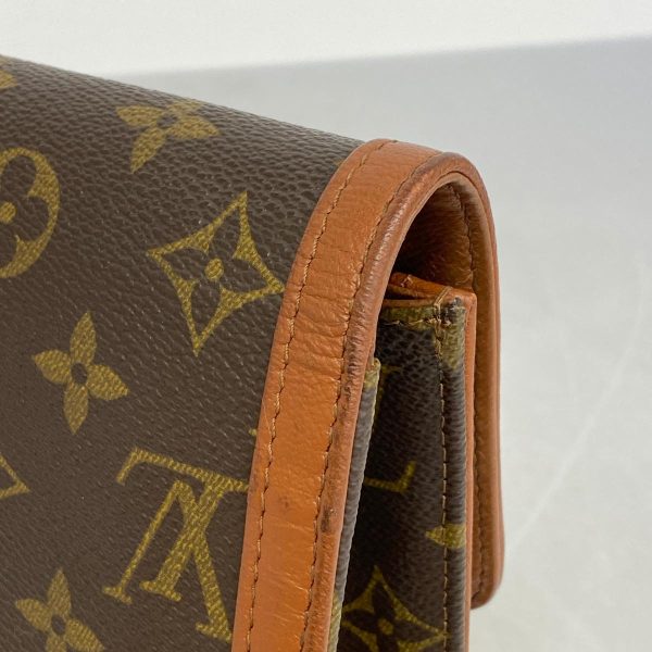 1240001037901 7 Louis Vuitton Clutch Bag Monogram Pochette Dame GM Brown