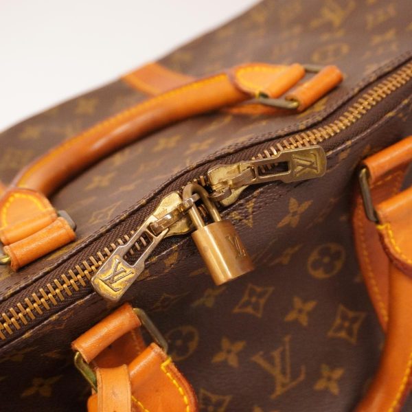 1240001037910 19 Louis Vuitton Boston Bag Monogram Keepall 55 Brown