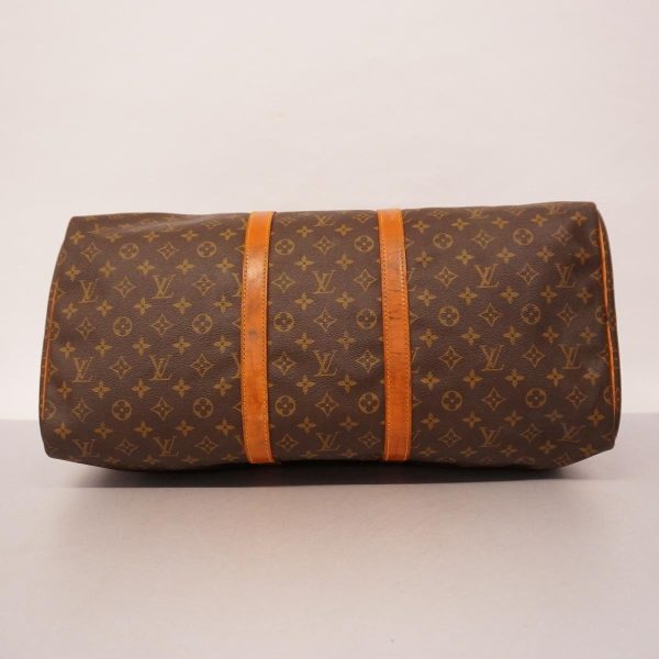 1240001037910 3 Louis Vuitton Boston Bag Monogram Keepall 55 Brown