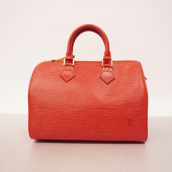 1240001037915 12 Louis Vuitton Handbag Epi Speedy 25 Castilian Red