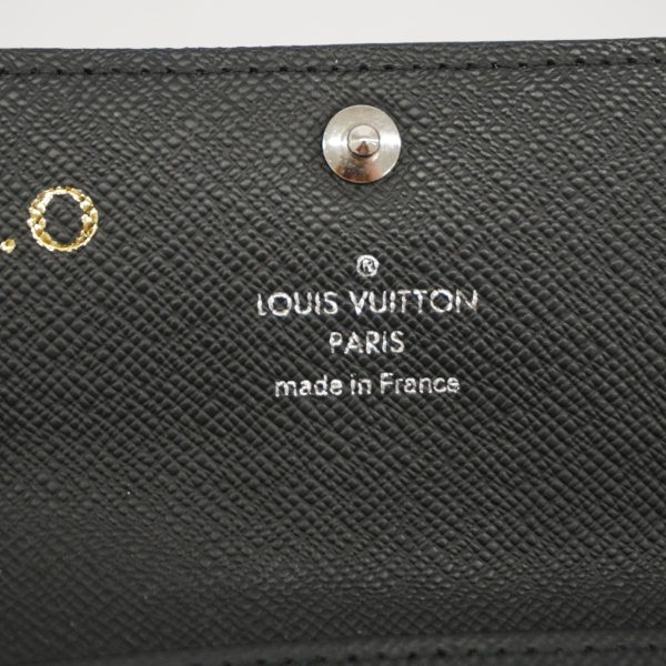 1240001037923 4 Louis Vuitton Key Case Multicre 4 Black Gray