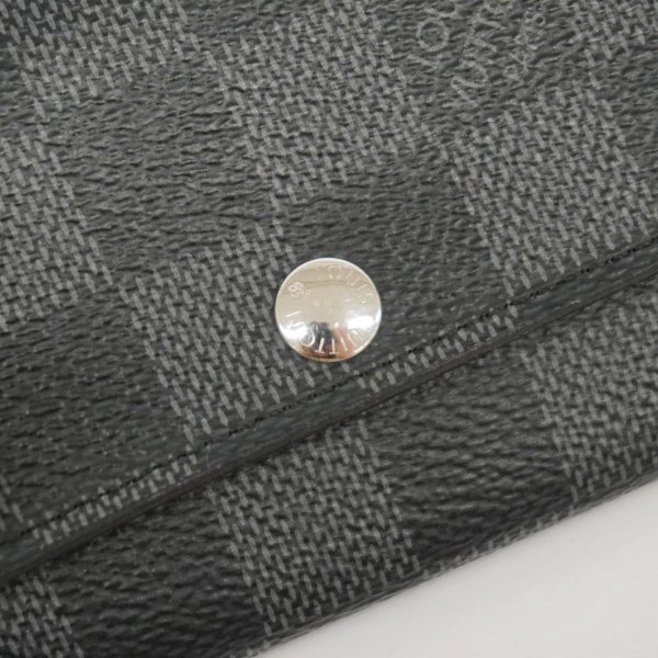 1240001037923 8 Louis Vuitton Key Case Multicre 4 Black Gray