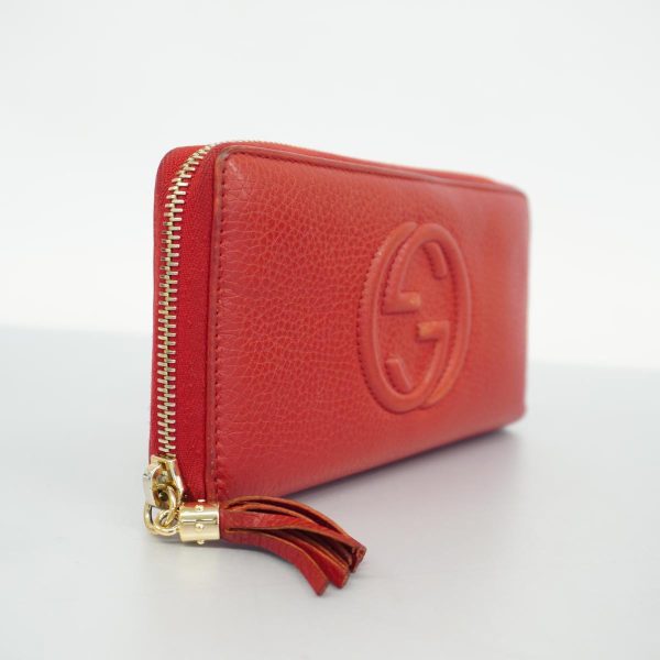 1240001037951 2 Gucci Long Wallet Soho Red Champagne Gold Hardware