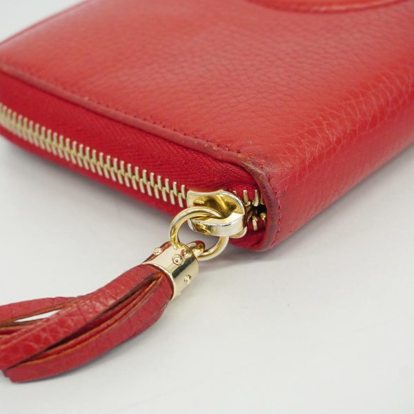 1240001037951 7 Gucci Long Wallet Soho Red Champagne Gold Hardware